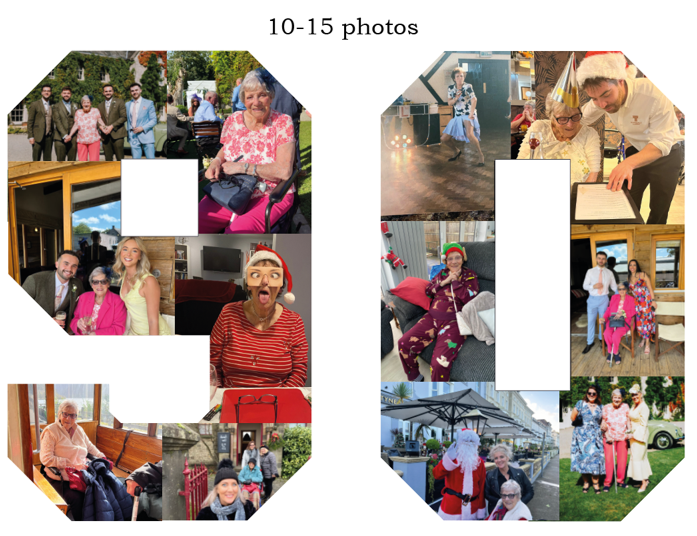Personalised Birthday Photo Collage Board