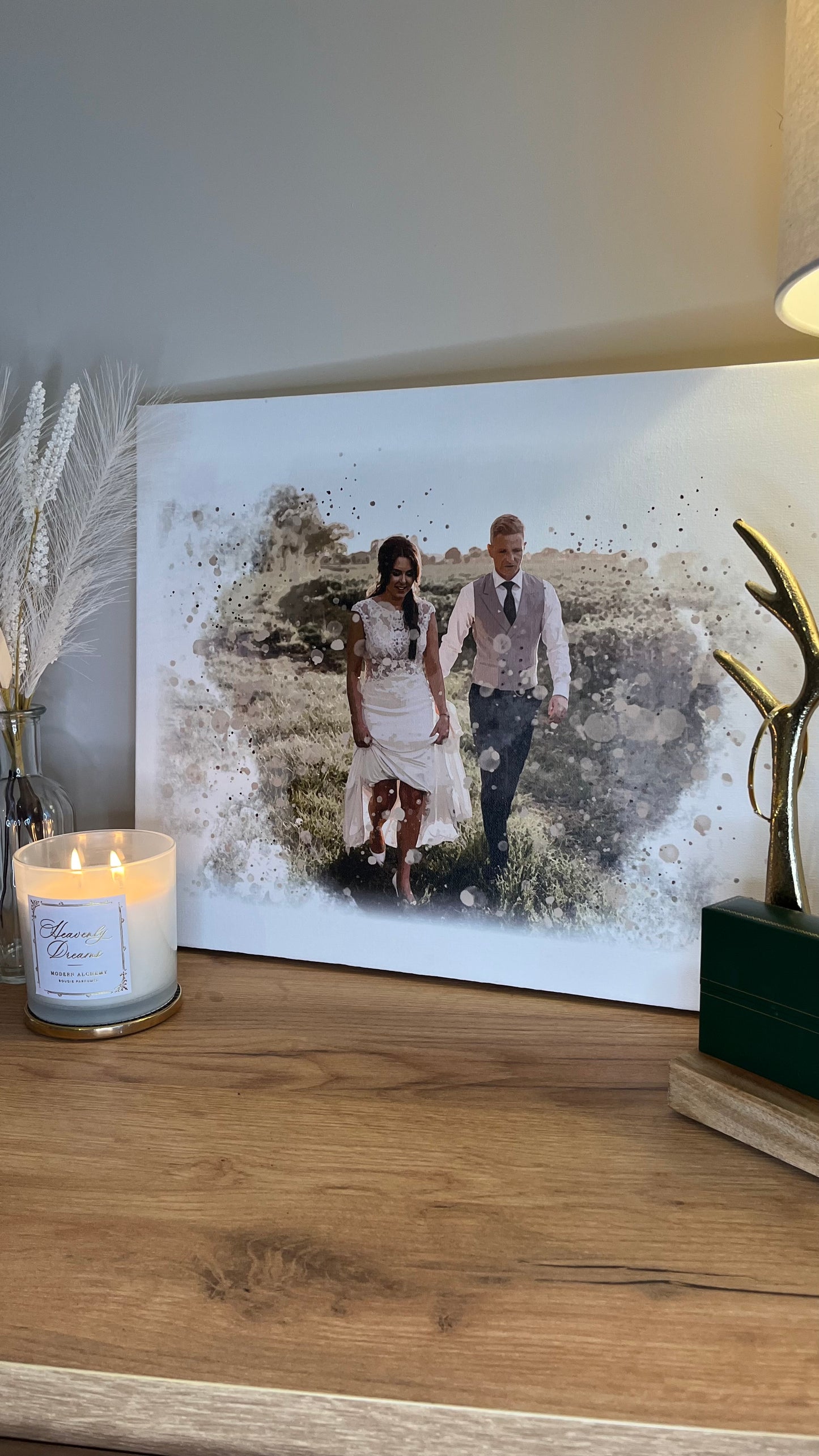 Wedding Watercolour Canvas