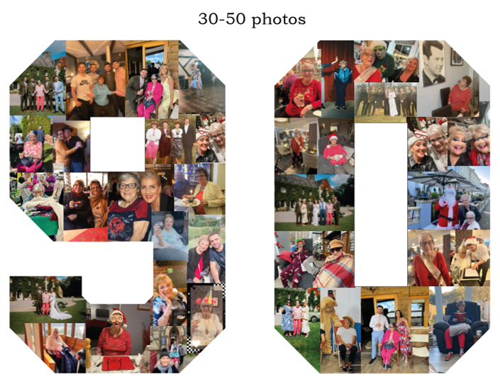 Personalised Birthday Photo Collage Board