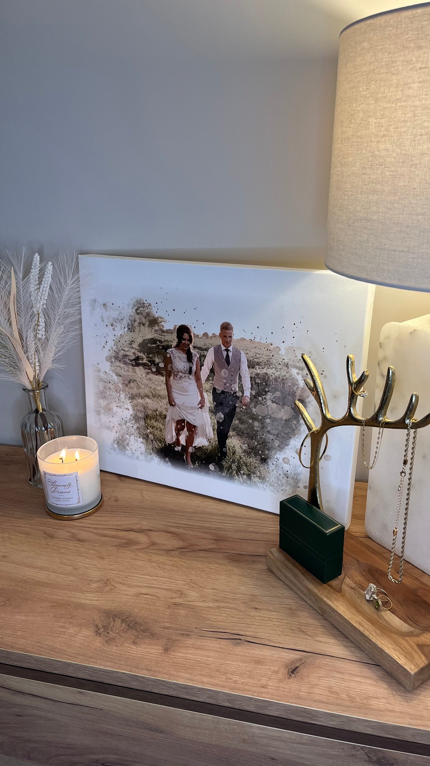 Wedding Watercolour Canvas