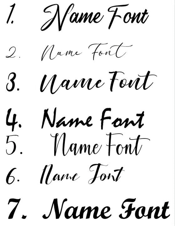 Bedroom name sign