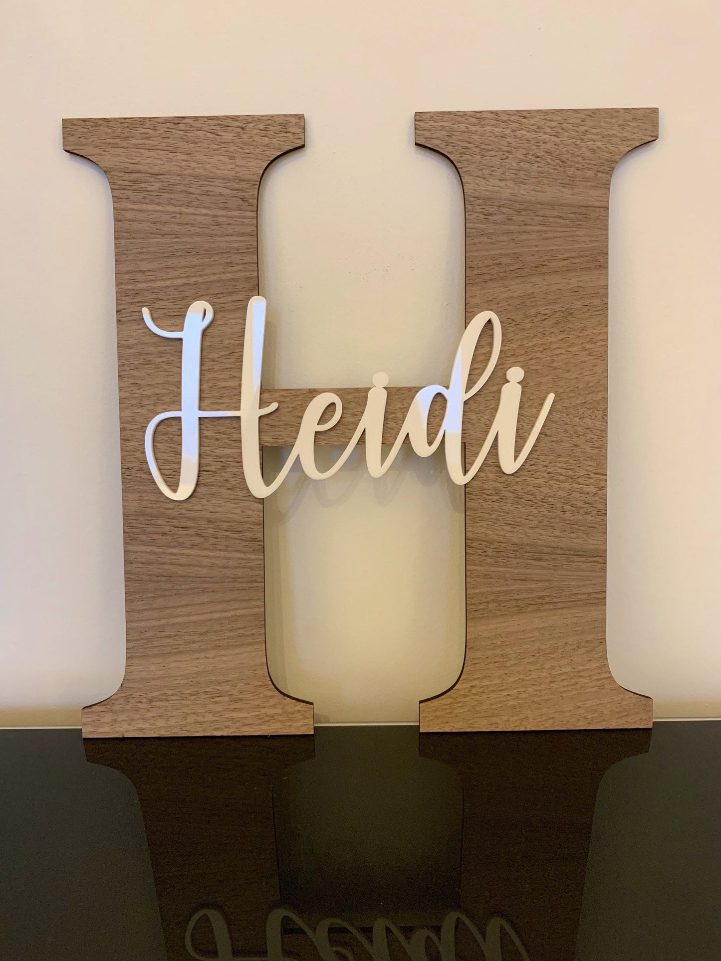 Bedroom name sign