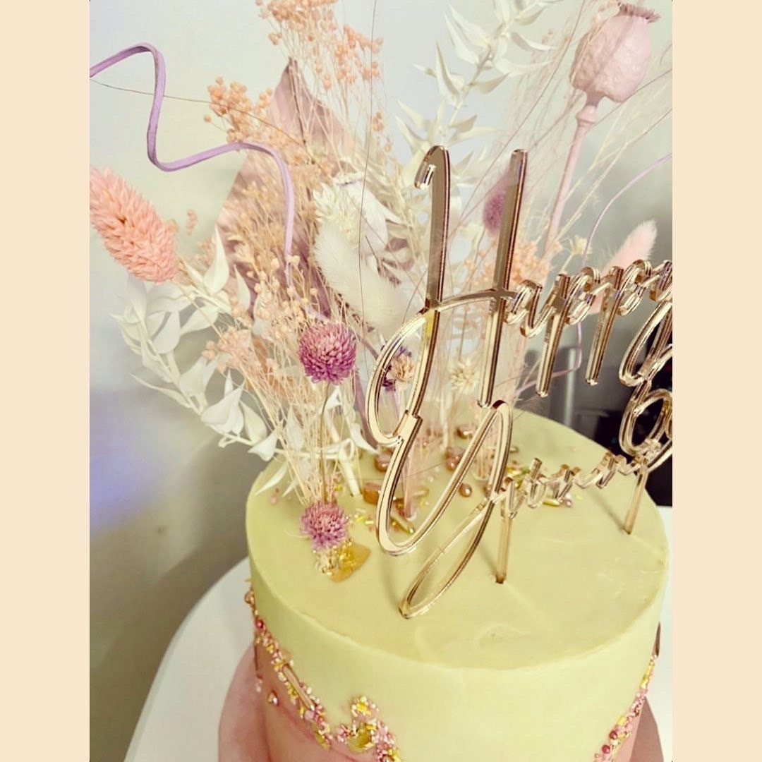 Happy Birthday cake topper