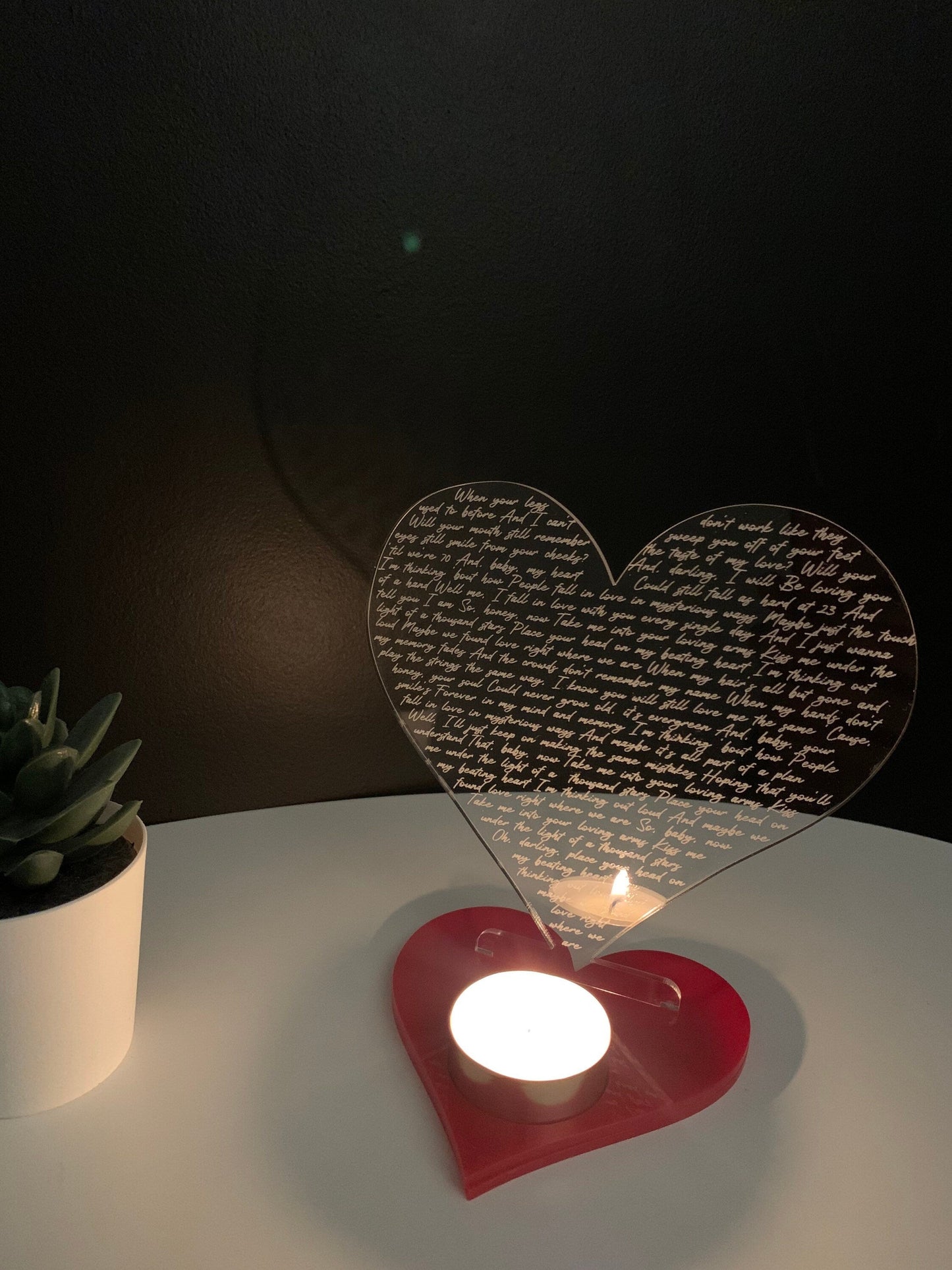 Our song tea light holders