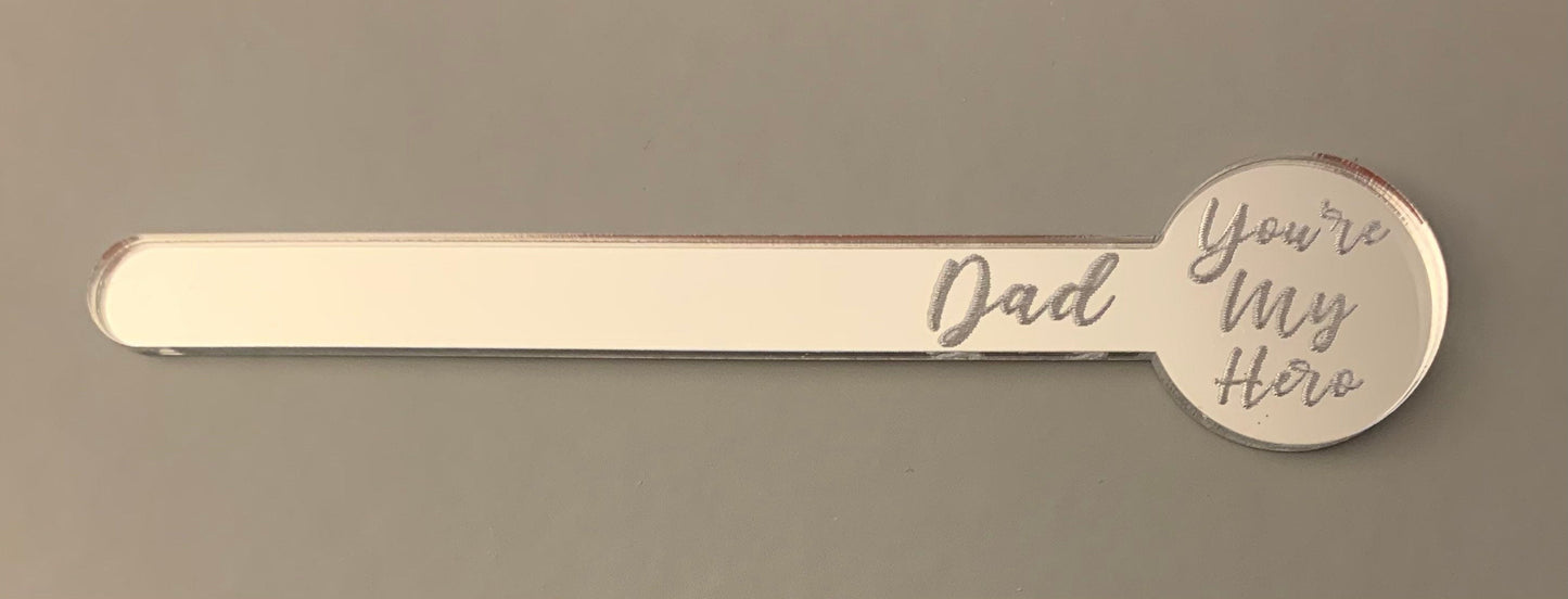 Cakeiscle sticks- father’s day cake- personalised cakeiscle sticks