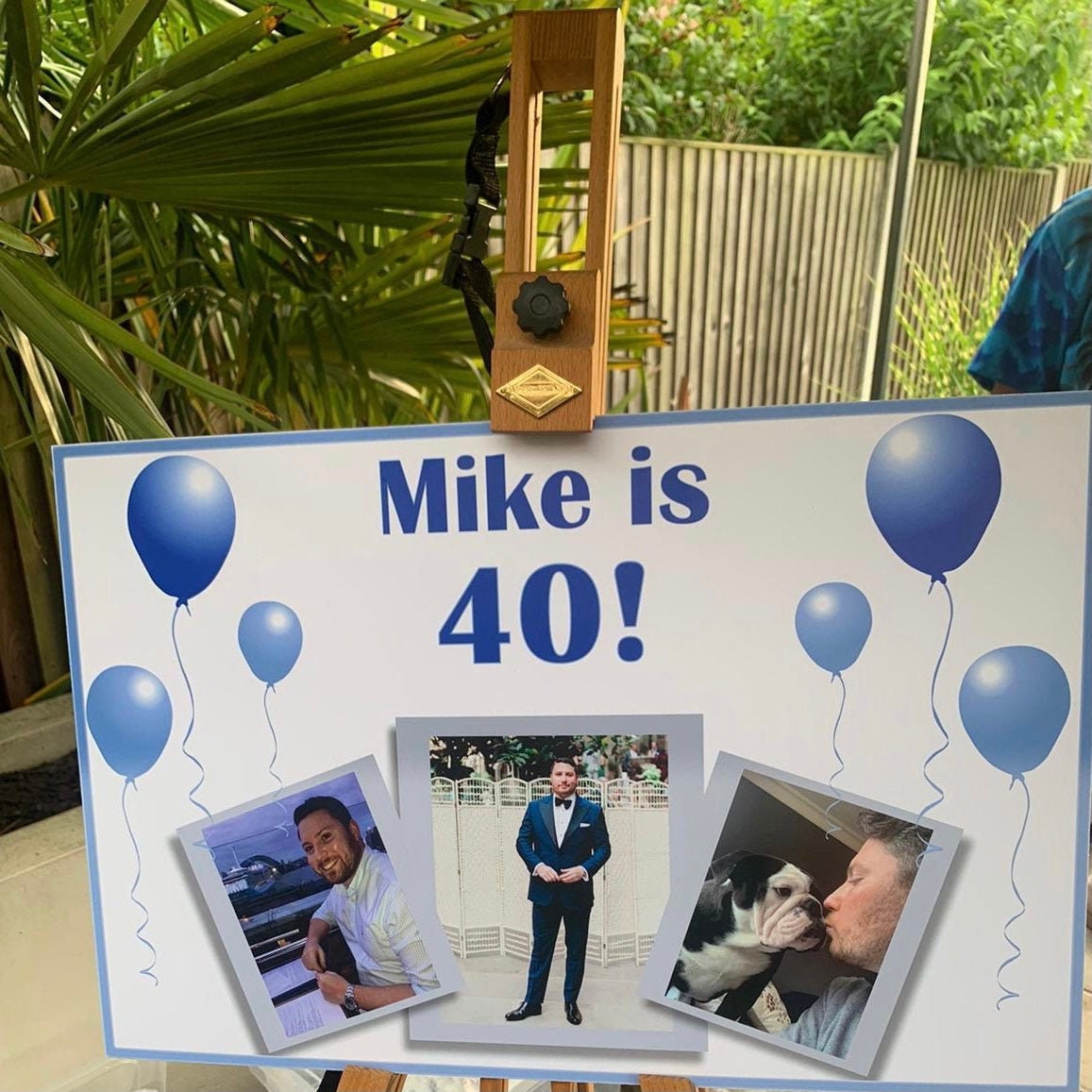 Party Photo Board - personalised signage - photograph/picture welcome sign