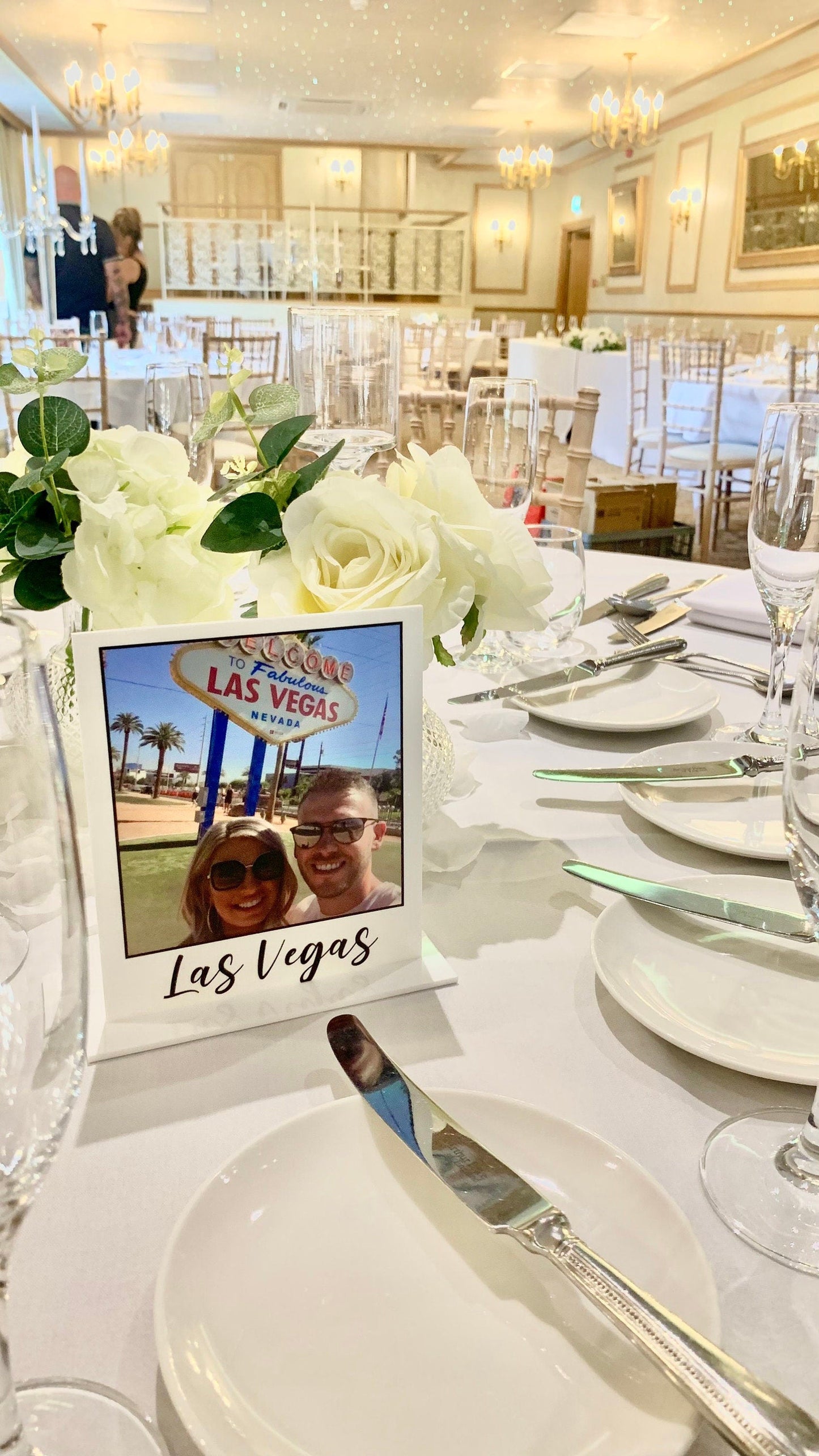 Personalised Photo Wedding Table Names