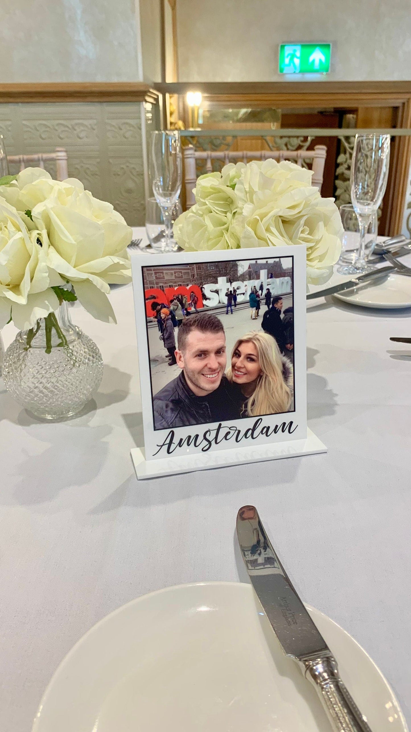 Personalised Photo Wedding Table Names