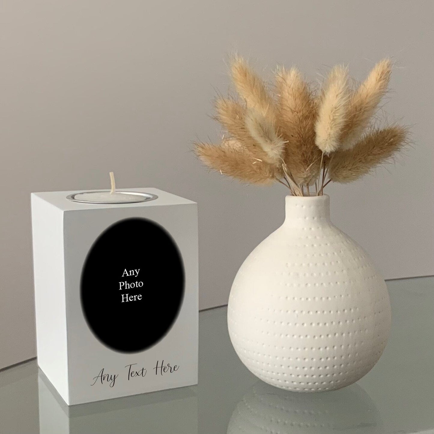 Personalised First Mother's Day Photo Candle
