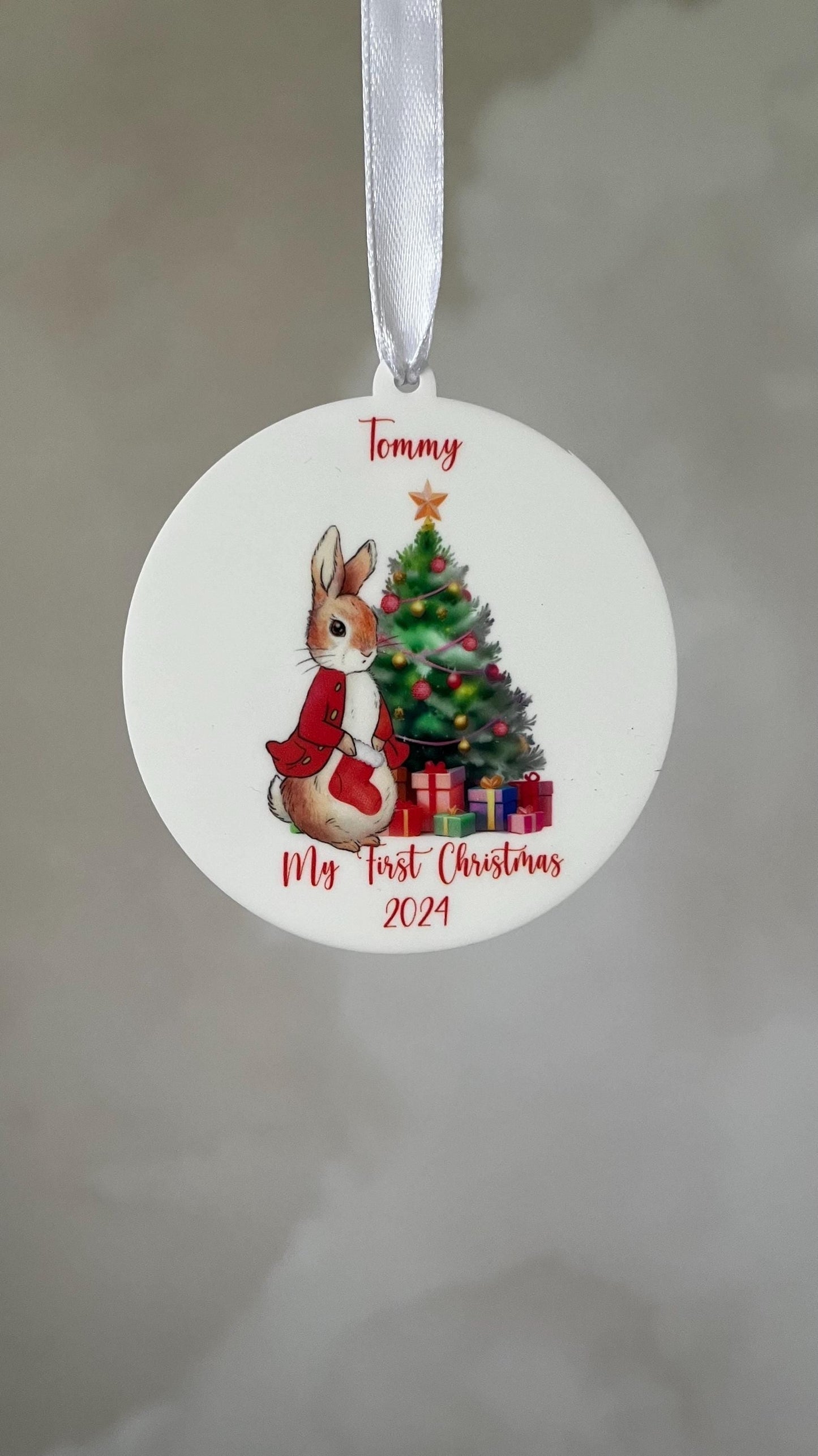 Baby’s First Christmas- Peter Rabbit bauble