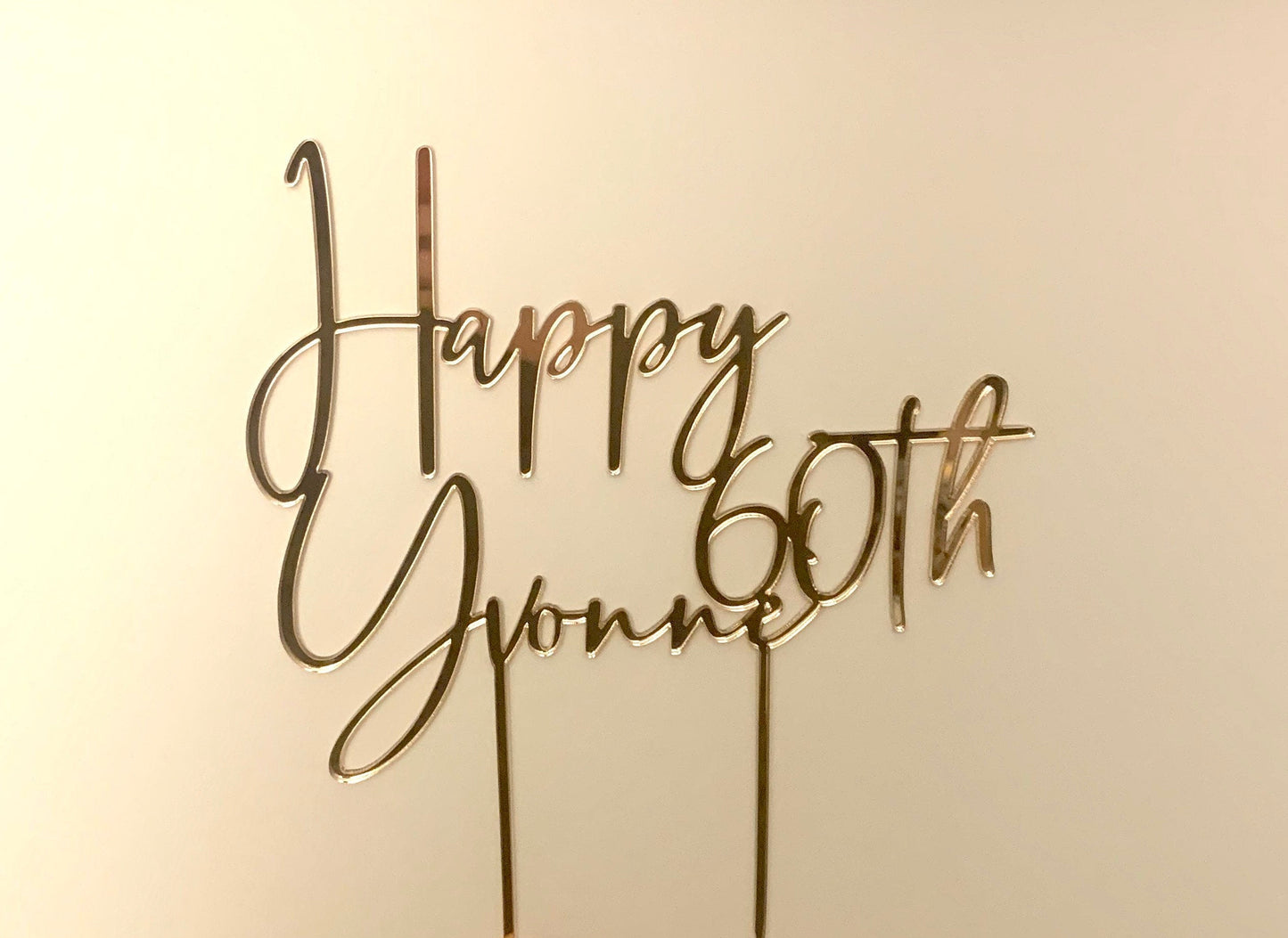 Happy Birthday cake topper